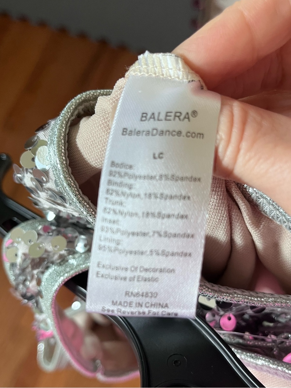 Ultra Sparkle Tank-Style Dress by Balera, size LC, worn once - Picture 13 of 14
